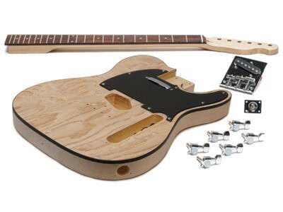 Solo TCK-10 DIY Electric Guitar Kit With Ash Burl Top