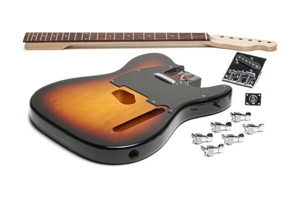 Electric Guitar Kit With Sunburst Body
