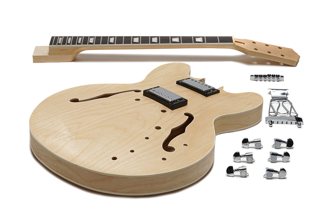 SOLO GUITARS Solo Es Style Diy Guitar Kit, Maple Body