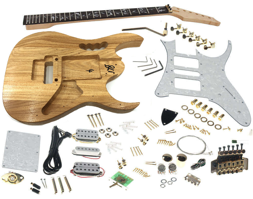 Solo JEK-7 DIY 7 String Electric Guitar Kit With Vine Inlay /& Floyd Rose