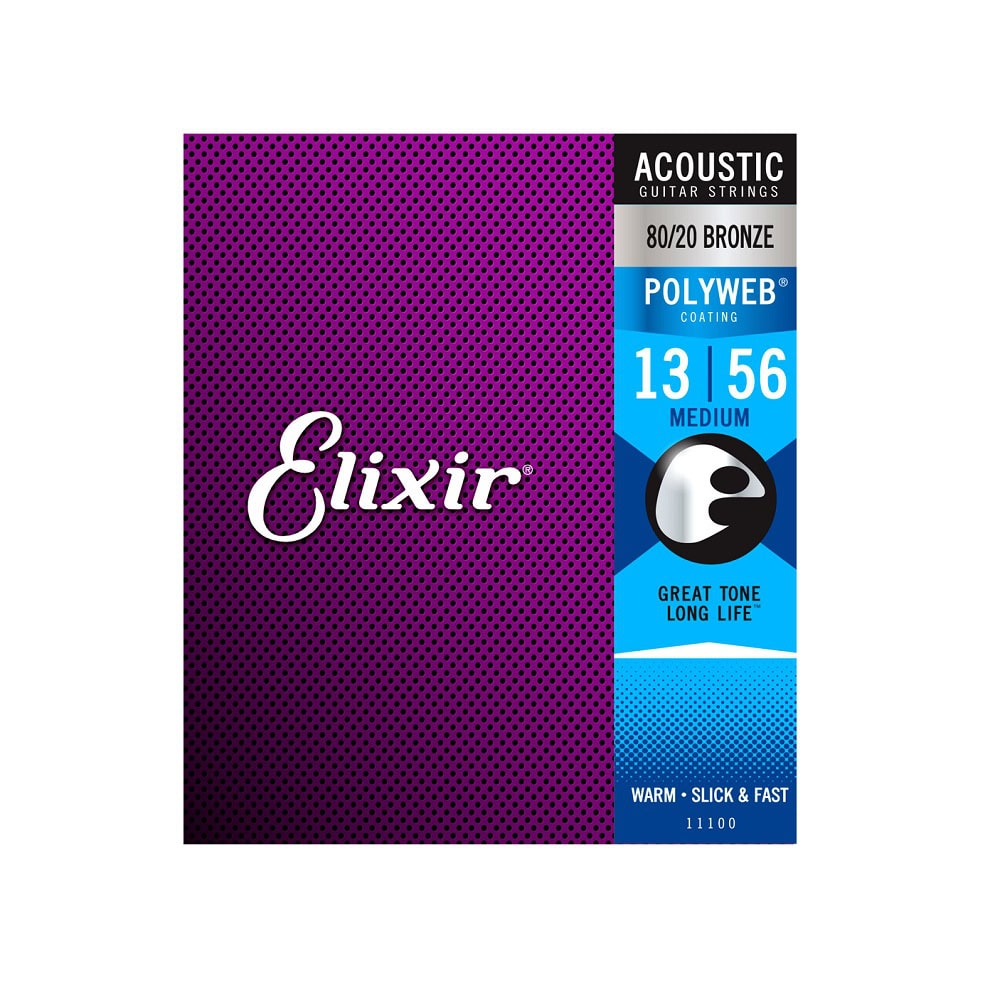 Shop Elixir Guitar Strings Medium 6 String Polyweb Coating