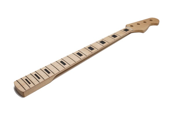 Maple Bass Neck With Maple Fretboard & Block Inlays