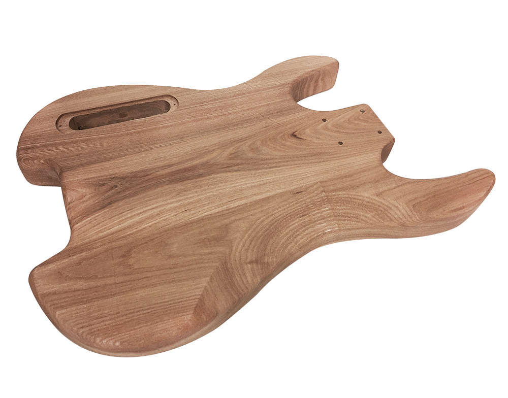 Solo SB Style DIY Headless Bass Guitar Kit, Maple Neck, Ash Body Solo