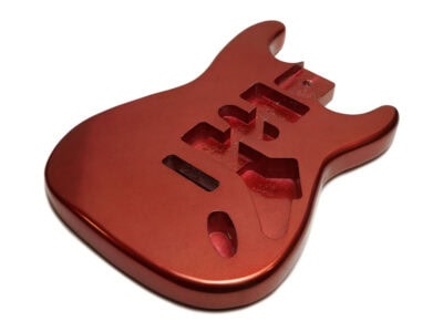 Solo ST Style Finished Guitar Body, Candy Apple Red
