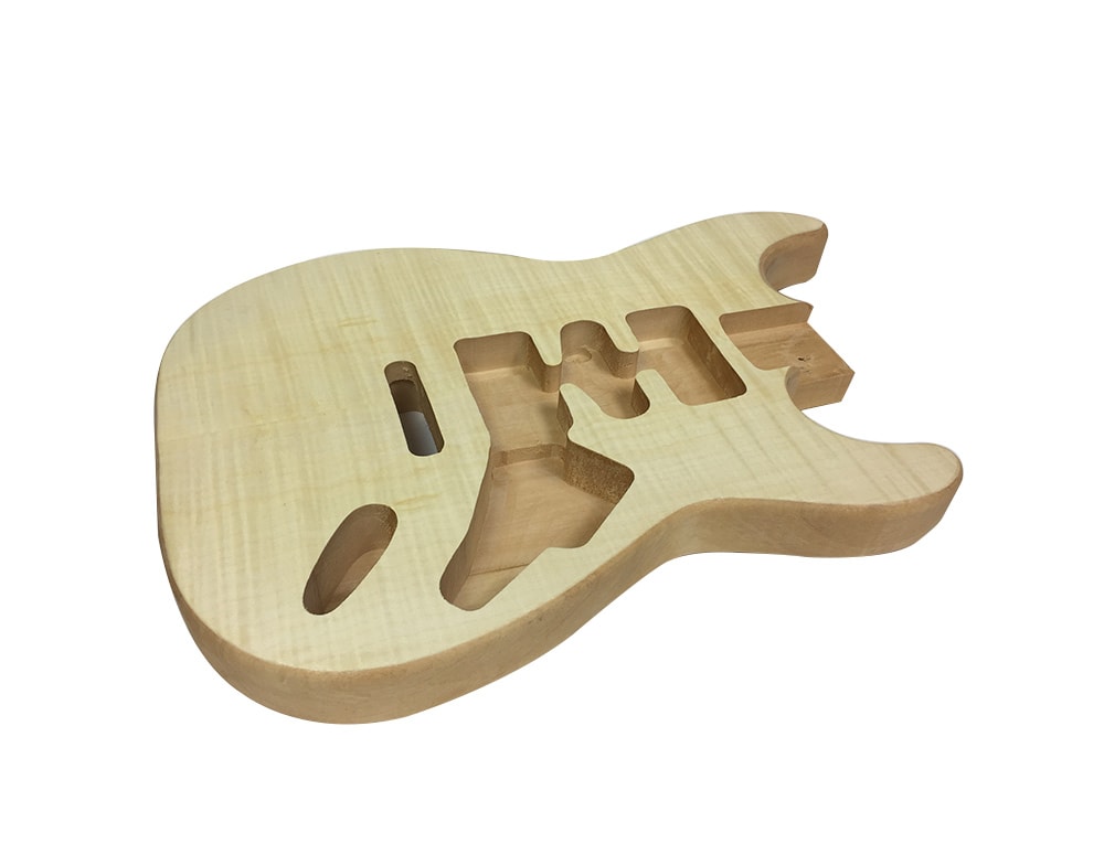 Unfinished DIY Guitar Body Maple Body For Fender ST Style Guitar MG