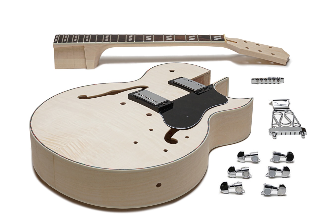 Utænkelig Prisnedsættelse Indvending Buy Solo ESK-75 DIY Electric Guitar Kit With Flame Maple Top