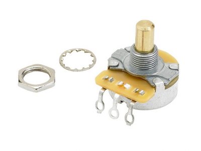 Fender® Pure Vintage 250K Solid Shaft Potentiometer with Mounting Hardware