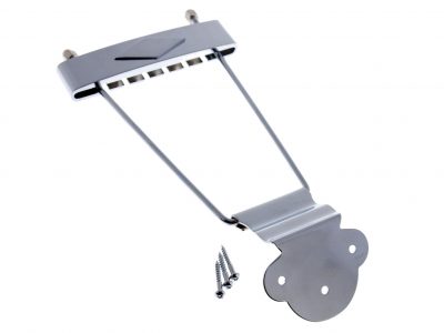 Solo Pro 335 Style Thin Body Trapezoid Chrome Guitar Tailpiece