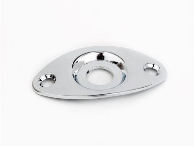 Fender® Football Shape Jack Plate - Chrome