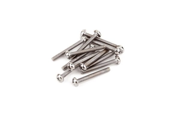 Fender Pickup Mounting Screws 12-Count P Bass Chrome