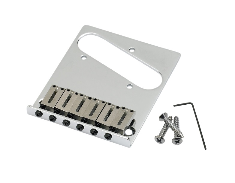 Fender® 6-Saddle American Series Telecaster® Bridge Assemblies - Chrome |  Solo Guitars