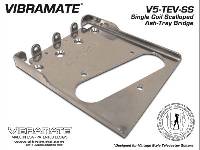 Vibramate V5-TEV Stage II Ashtray Bridge Only - Chrome