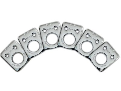 Graph Tech PRT-952-201-C0 Ratio InvisoMatch Premium Mounting Plates For Fender Style 2 Pin Hole - Chrome