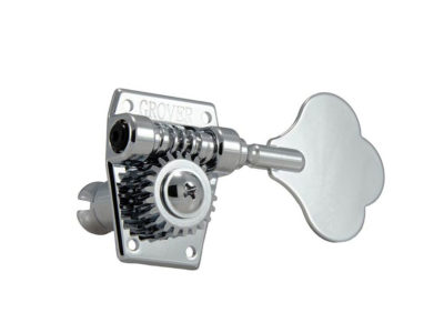 Grover 142C4 Vintage Bass Machine Heads 4 In-Line, Chrome