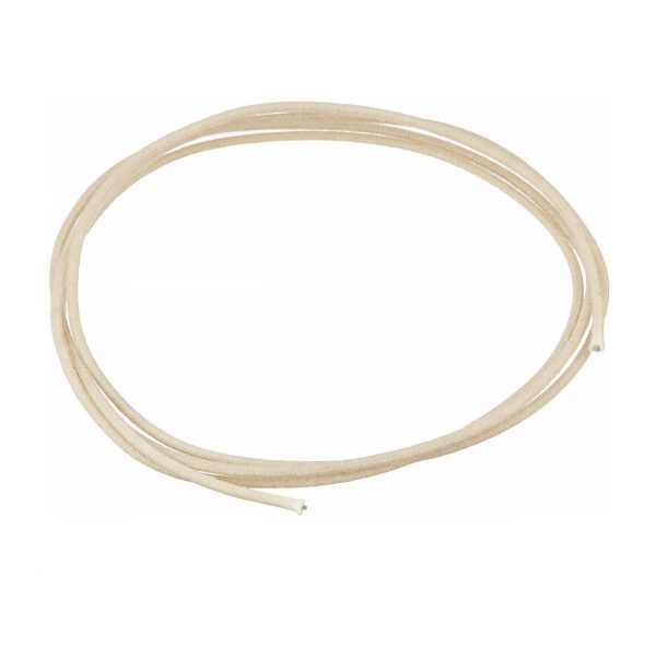 Solo Pro White Cloth Covered Wire 22-Gauge 39"