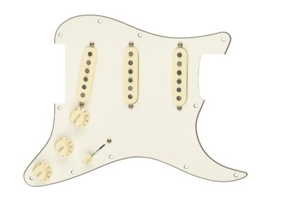 Fender® Pre-Wired Strat® Pickguard, Custom Shop Custom '69 SSS, 11 Hole, Parchment