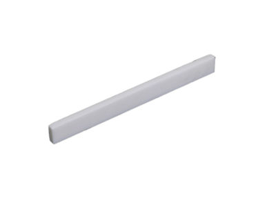Hosco Flat Bottom Blank Bone Acoustic Guitar Saddle 75x8x2.4mm
