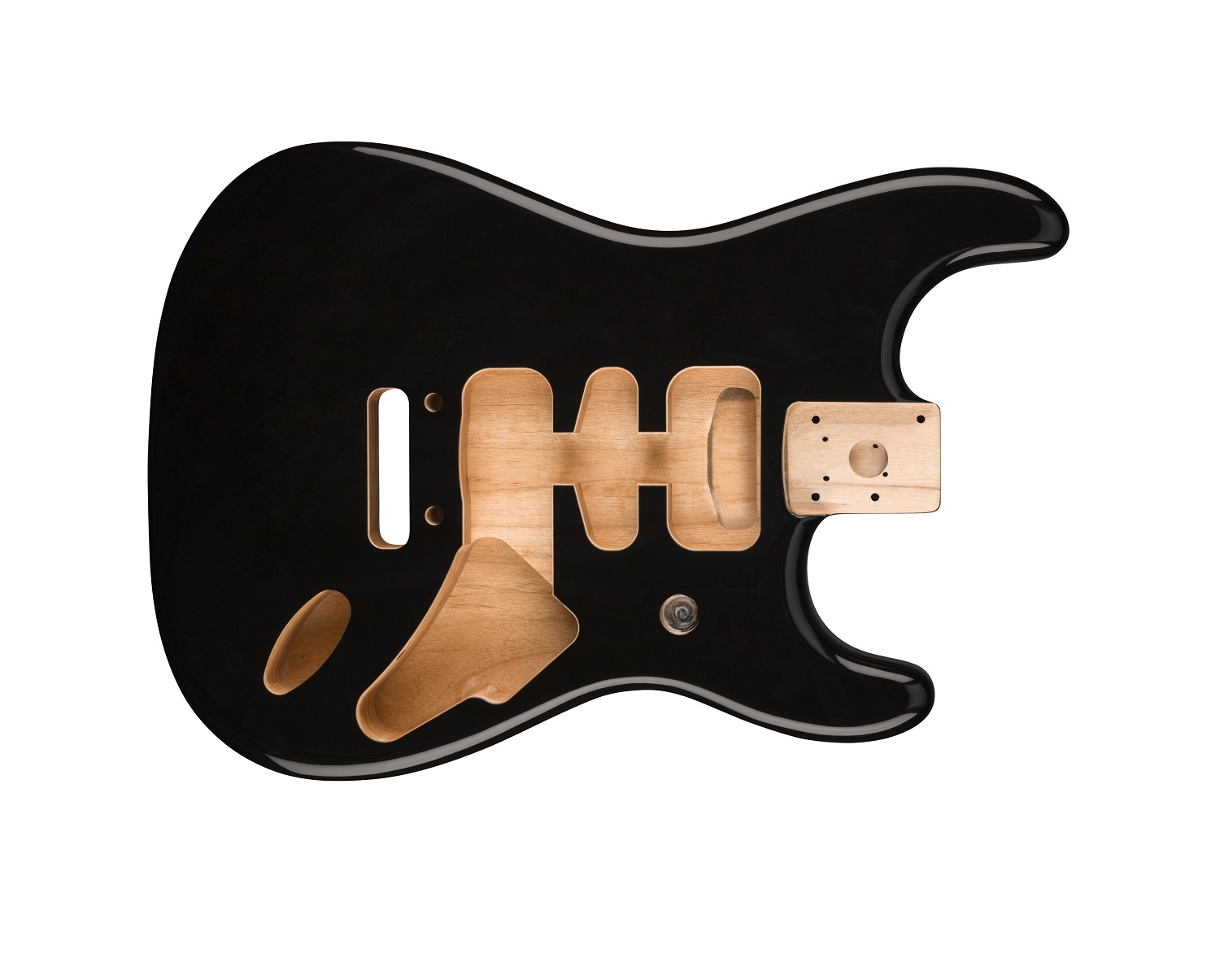 Fender® Deluxe Series Stratocaster® HSH Alder Body Black