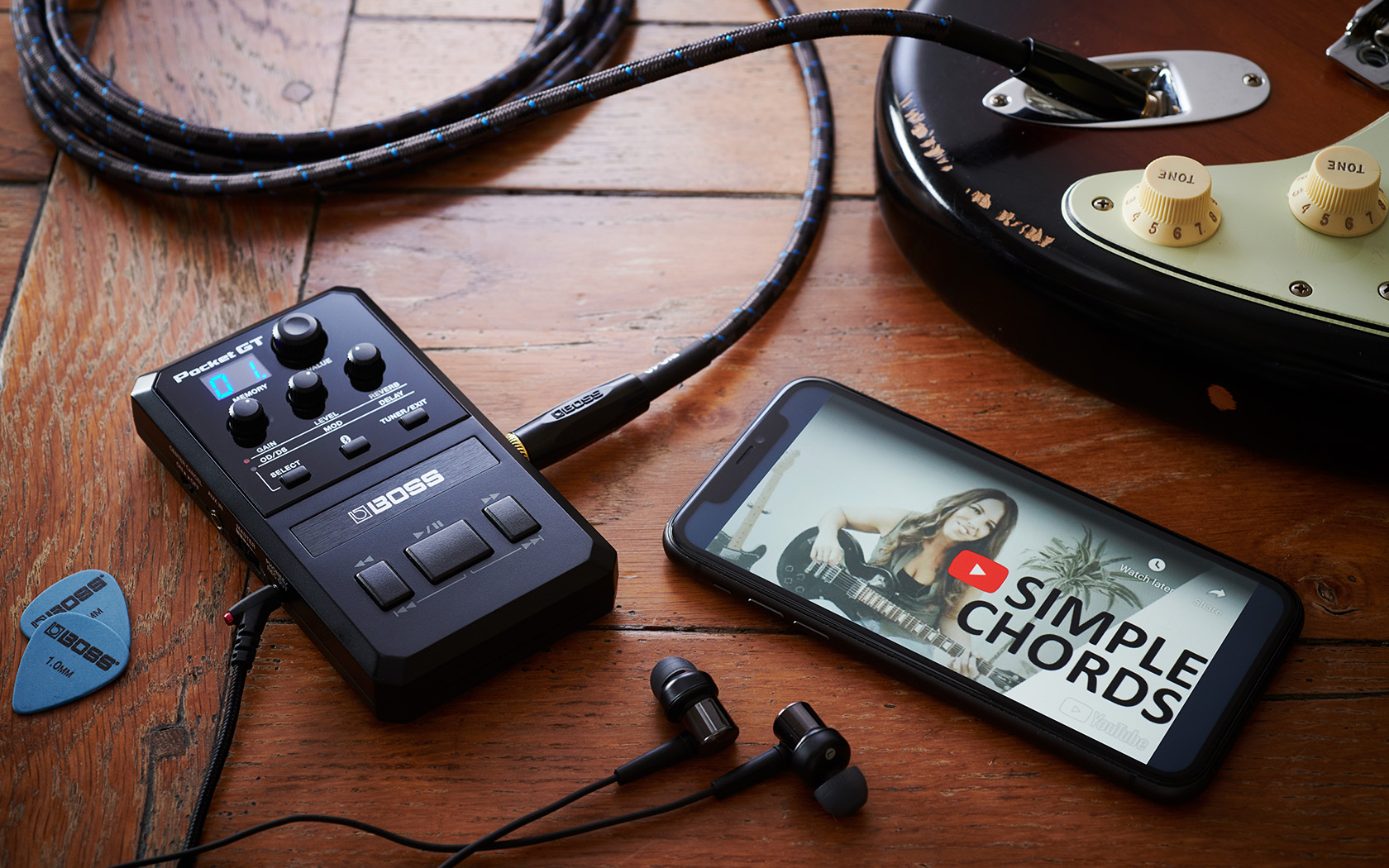 BOSS POCKET-GT Effects Processor BOSS POCKET-GT Pocket Guitar