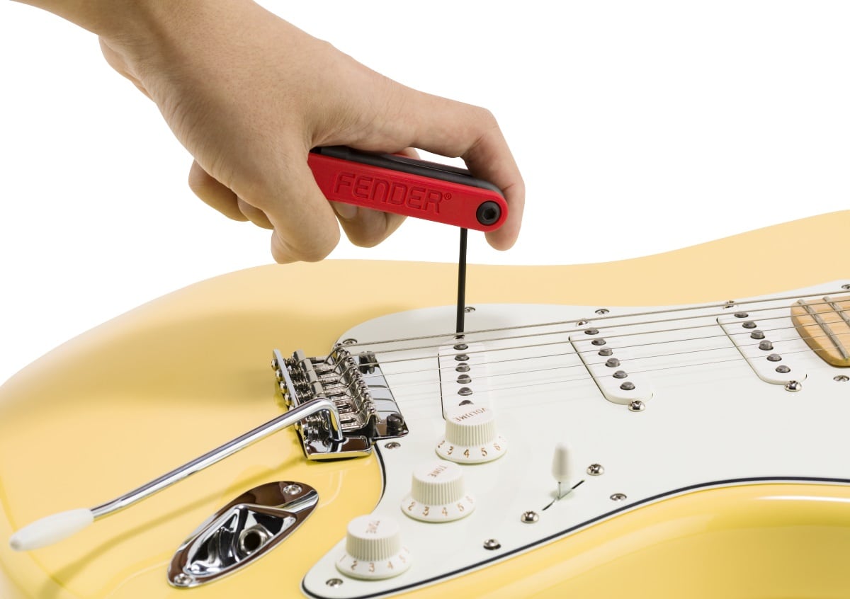 Fender® »GUITAR/BASS MULTI-TOOL« 14-in-1 Multi-Strumento per Chitarra e Basso Rosso Colore