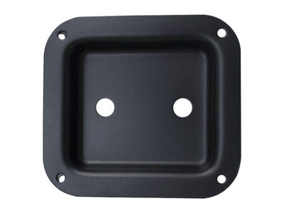 Solo Jack Plate - Dual 1/4" Square Black Metal