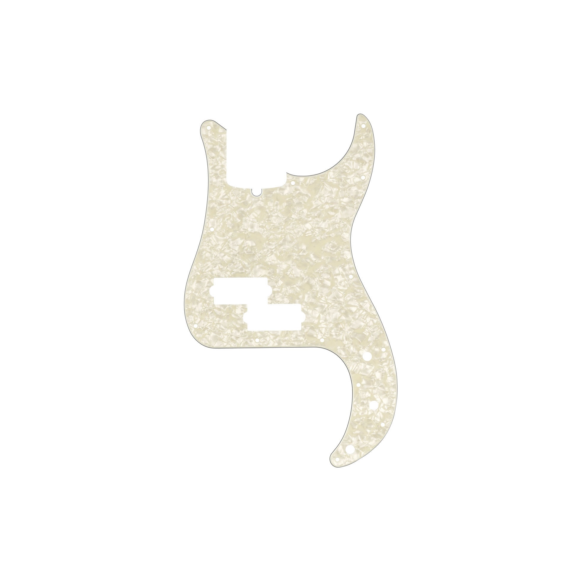 Color:Aged Pearl 4Ply Guitar Parts Standard 4 Strings PB Bass Pickguard Scratch Plate 13 Holes for Precision P Bass 