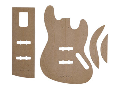 Solo J Bass Style Body Template Set