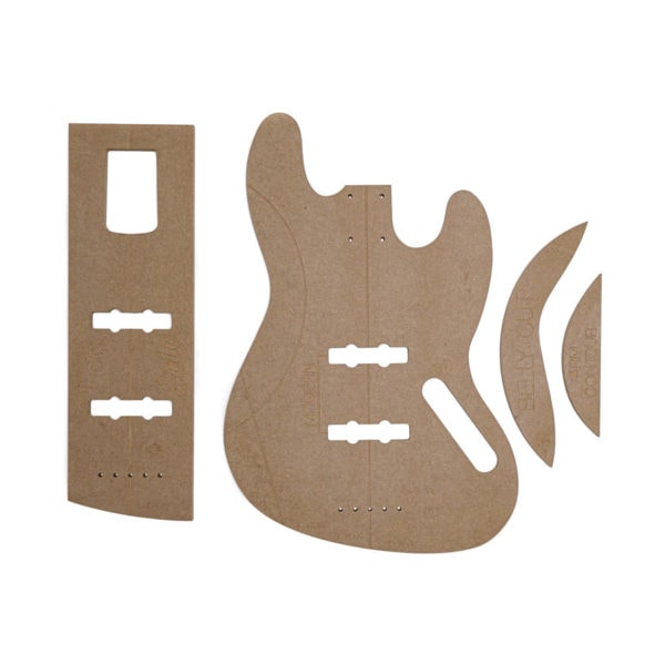 Solo J Bass Style Body Template Set