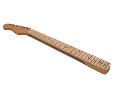 Left-handed -Fret Roasted Maple Short Scale Guitar Neck