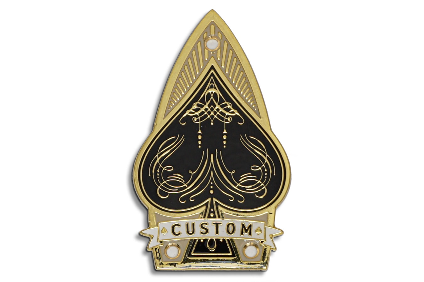 Shop HellParts 3 Hole Brass Gold Spade Truss Rod Cover