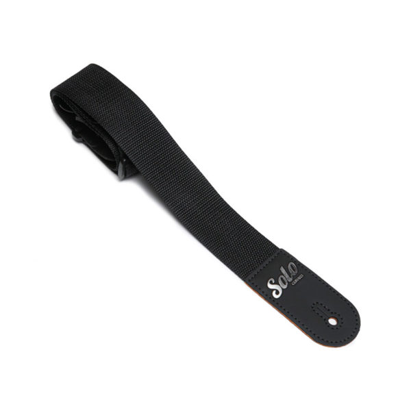 Solo 2" Black Poly Strap With Logo