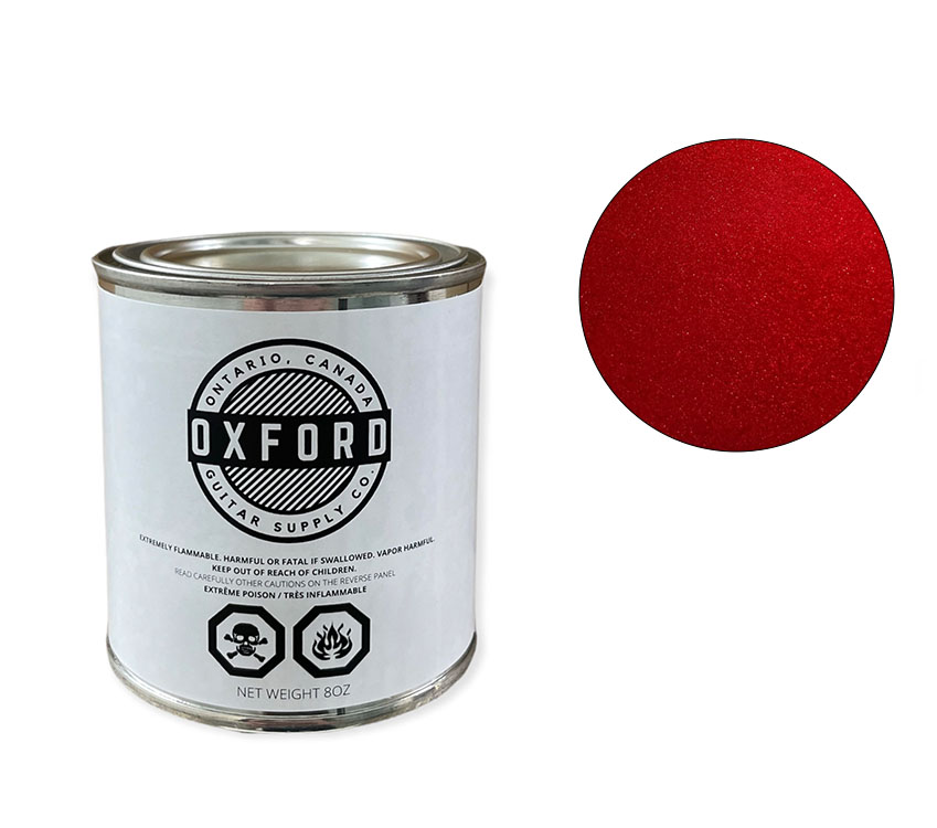 afbryde i mellemtiden Distrahere Oxford Nitrocellulose Lacquer - Candy Apple Red – Metallic - 8oz Tin | Solo  Guitars