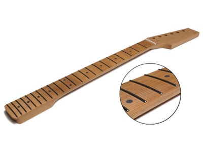 Solo Pro ST Style 22 Fret Roasted Maple Guitar Neck With Invisi-Tangs