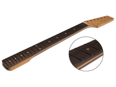 Solo Pro ST Style 22 Fret Roasted Maple Guitar Neck With Rosewood Fretboard & Invisi-Tangs