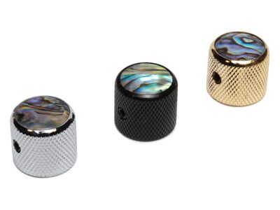 Solo Knurled Knob With Abalone Dome Top