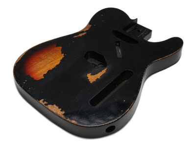 Solo TC Style Relic Finished Guitar Body - Black Sunburst