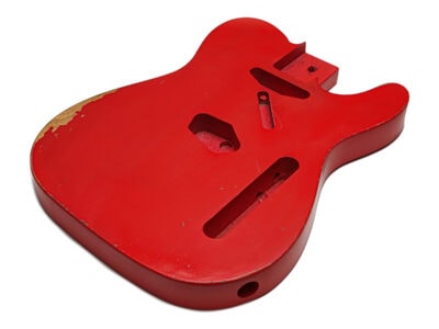 Solo TC Style Relic Finished Guitar Body - Fiesta Red