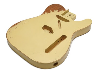 Solo TC Style Relic Finished Guitar Body - Ivory