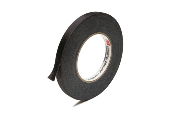 3M Black Cloth Pickup Coil Tape Roll - 1/2"x72YDS