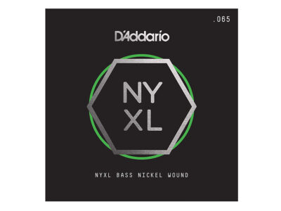 D'Addario NYXLB065 Nickel Wound Long Scale Bass Guitar Single String - .065