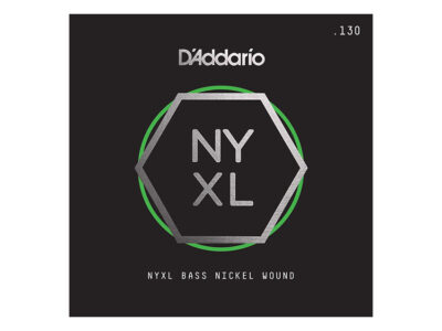 D'Addario NYXLB130 Nickel Wound Long Scale Bass Guitar Single String - .130