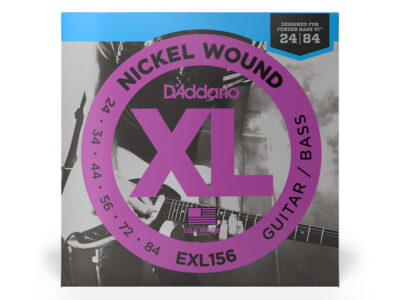 D'Addario EXL156 Nickel Wound Electric Bass VI Strings, 24-84