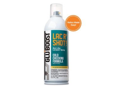 GluBoost Lac R’ Shot! "Cold Checking" Lacquer Aerosol Spray