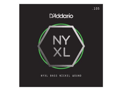 D'Addario NYXLB105 Nickel Wound Long Scale Bass Guitar Single String - .105
