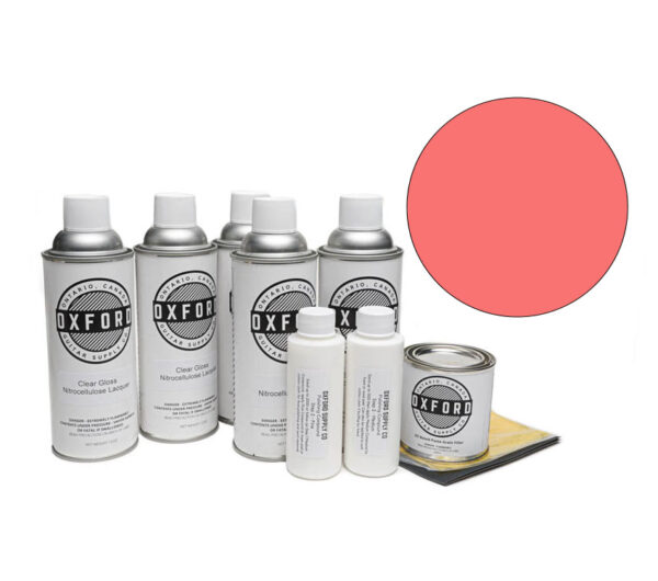 Oxford Deluxe Aerosol Nitrocellulose Lacquer Finishing Kit – Tahitian Coral