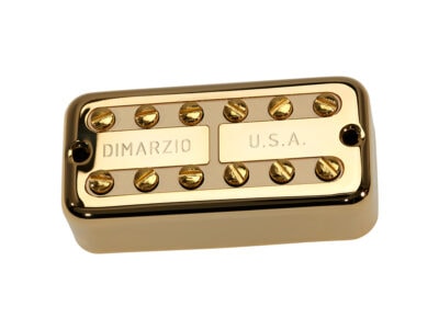 DiMarzio DP291GCR New’Tron Neck Pickup - Gold Cover With Cream Insert