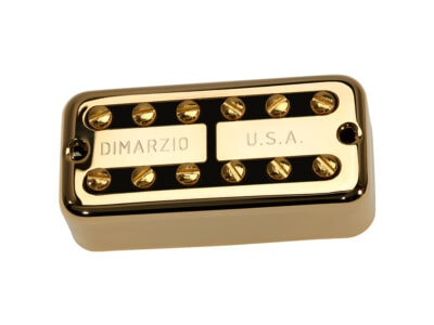 DiMarzio DP294FGBK PAF®'Tron Bridge Pickup - Gold Cover With Black Insert