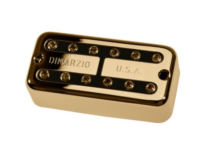 DiMarzio DP297FGBK Super Distor'Tron Bridge Pickup - Gold Cover With Black Insert