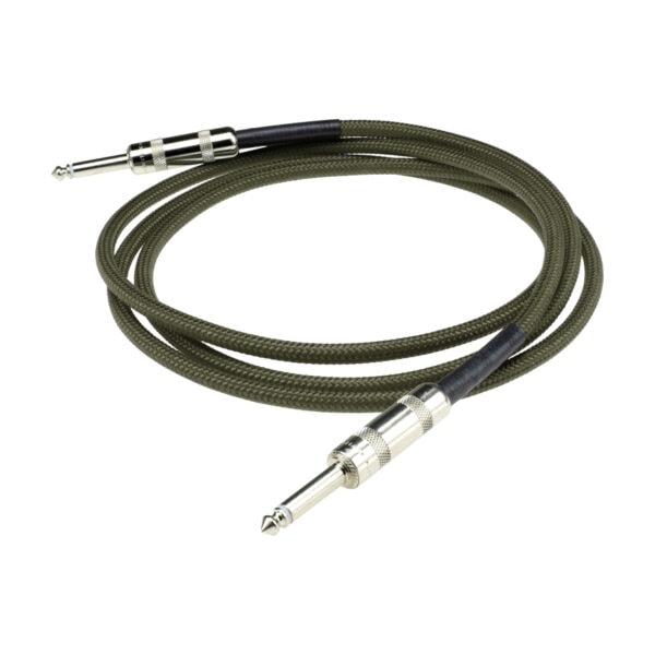 DiMarzio EP1710SSMG Braided Instrument Cable - Straight, 10 ft, Marine Green