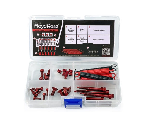 Floyd Rose Stainless Steel Color Hardware Upgrade Kit - RED